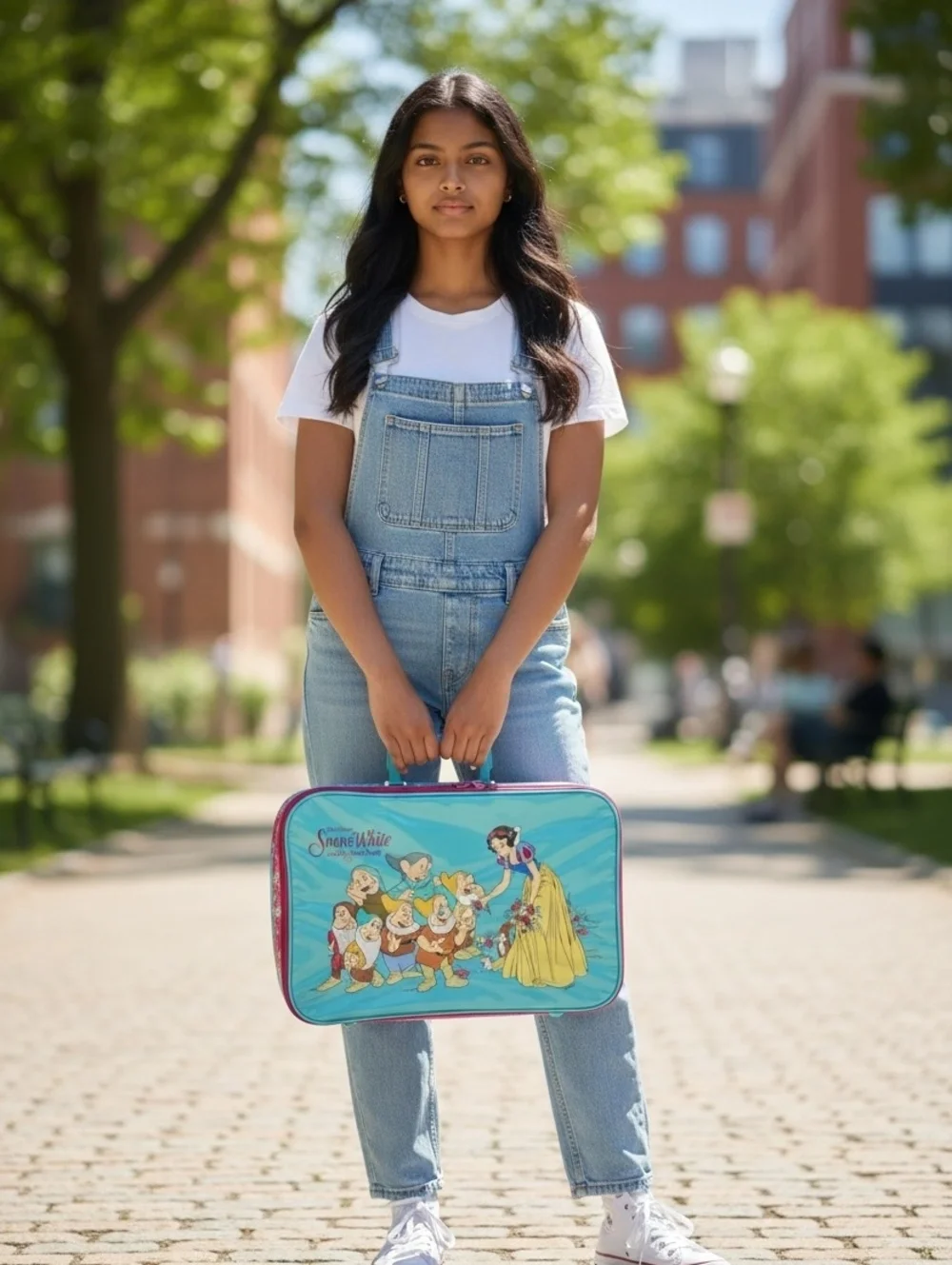 Vintage Snow White and the Seven Dwarfs Hard Case Suitcase